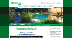 Desktop Screenshot of bionovanaturalpools.com